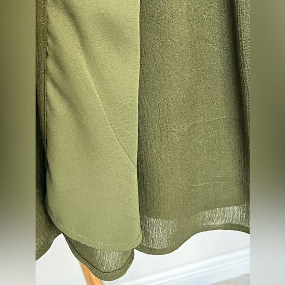 Lulus Harbor Point Olive Green Wrap Dress Women's Size XS - Picture 5 of 11
